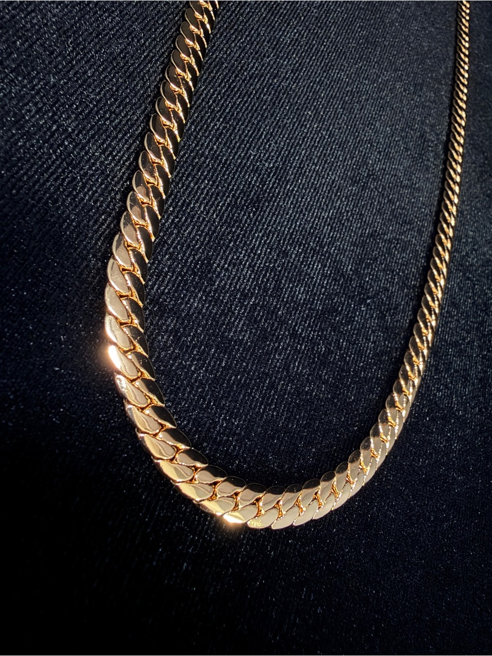 Miami Cuban 30in 6.5MM 14K Stamped Gold Filled necklace w/Box Lock. BRAND NEW